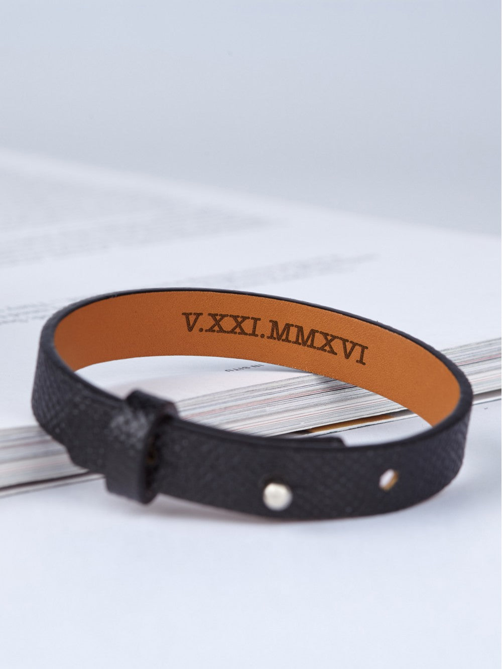 Roman Numerals Hidden Message Bracelets, Anniversary Gifts for Him