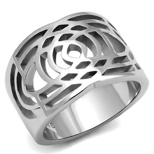 Women Stainless Steel No Stone Rings TK3039