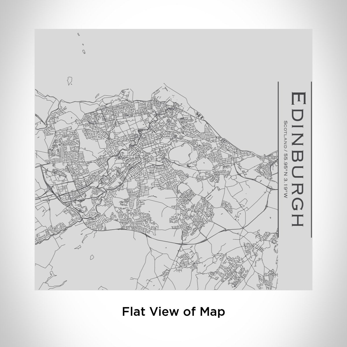 Edinburgh - Scotland Engraved Map Tumbler